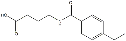 4-[(4-ethylphenyl)formamido]butanoic acid Struktur