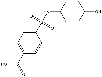 4-[(4-hydroxycyclohexyl)sulfamoyl]benzoic acid Struktur