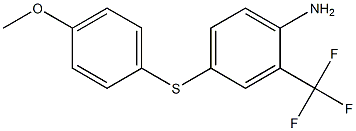 4-[(4-methoxyphenyl)sulfanyl]-2-(trifluoromethyl)aniline Struktur