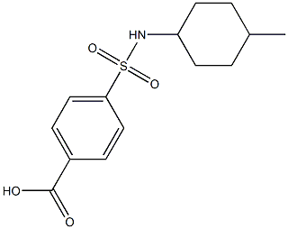 4-[(4-methylcyclohexyl)sulfamoyl]benzoic acid Struktur