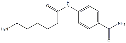 4-[(6-aminohexanoyl)amino]benzamide Struktur