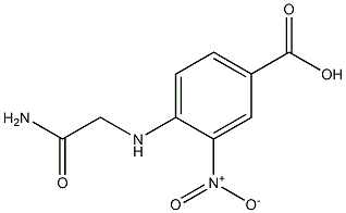 4-[(carbamoylmethyl)amino]-3-nitrobenzoic acid Struktur