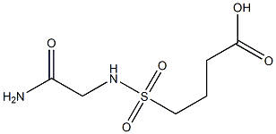 4-[(carbamoylmethyl)sulfamoyl]butanoic acid Struktur