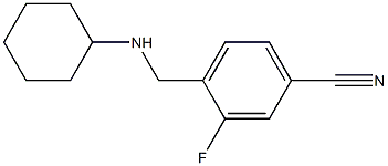 4-[(cyclohexylamino)methyl]-3-fluorobenzonitrile Struktur