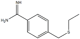 4-[(ethylsulfanyl)methyl]benzene-1-carboximidamide Struktur