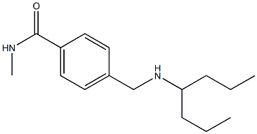 4-[(heptan-4-ylamino)methyl]-N-methylbenzamide Struktur