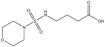 4-[(morpholine-4-sulfonyl)amino]butanoic acid Struktur