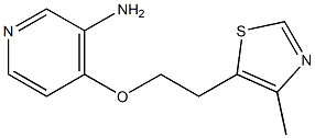 4-[2-(4-methyl-1,3-thiazol-5-yl)ethoxy]pyridin-3-amine Struktur