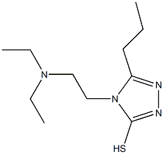 4-[2-(diethylamino)ethyl]-5-propyl-4H-1,2,4-triazole-3-thiol Struktur