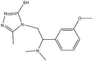 4-[2-(dimethylamino)-2-(3-methoxyphenyl)ethyl]-5-methyl-4H-1,2,4-triazole-3-thiol Struktur