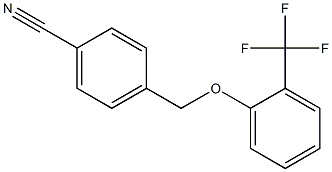 4-[2-(trifluoromethyl)phenoxymethyl]benzonitrile Struktur