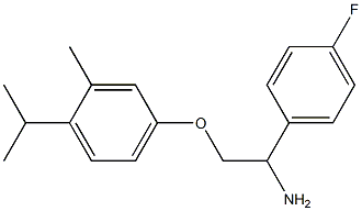 4-[2-amino-2-(4-fluorophenyl)ethoxy]-2-methyl-1-(propan-2-yl)benzene Struktur