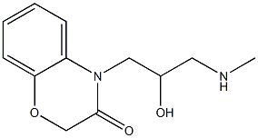 4-[2-hydroxy-3-(methylamino)propyl]-3,4-dihydro-2H-1,4-benzoxazin-3-one Struktur