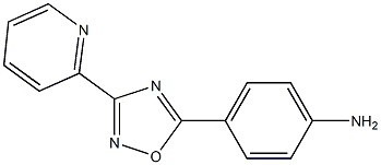 4-[3-(pyridin-2-yl)-1,2,4-oxadiazol-5-yl]aniline Struktur