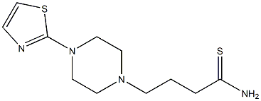 4-[4-(1,3-thiazol-2-yl)piperazin-1-yl]butanethioamide Struktur