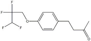 4-[4-(2,2,3,3-tetrafluoropropoxy)phenyl]butan-2-one Struktur