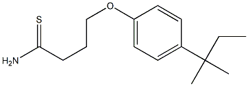 4-[4-(2-methylbutan-2-yl)phenoxy]butanethioamide Struktur