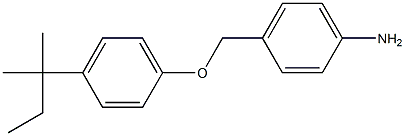 4-[4-(2-methylbutan-2-yl)phenoxymethyl]aniline Struktur