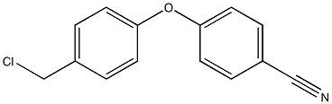 4-[4-(chloromethyl)phenoxy]benzonitrile Struktur