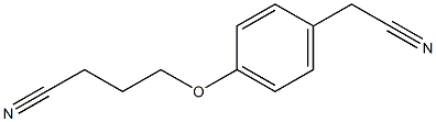 4-[4-(cyanomethyl)phenoxy]butanenitrile Struktur