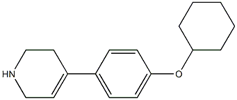 4-[4-(cyclohexyloxy)phenyl]-1,2,3,6-tetrahydropyridine Struktur