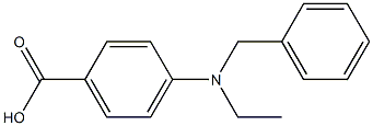 4-[benzyl(ethyl)amino]benzoic acid Struktur