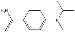 4-[methyl(propan-2-yl)amino]benzene-1-carbothioamide Struktur