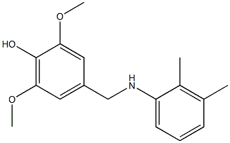 4-{[(2,3-dimethylphenyl)amino]methyl}-2,6-dimethoxyphenol Struktur