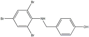 4-{[(2,4,6-tribromophenyl)amino]methyl}phenol Struktur