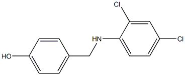 4-{[(2,4-dichlorophenyl)amino]methyl}phenol Struktur