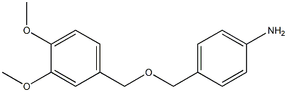 4-{[(3,4-dimethoxyphenyl)methoxy]methyl}aniline Struktur