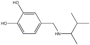 4-{[(3-methylbutan-2-yl)amino]methyl}benzene-1,2-diol Struktur