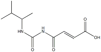 4-{[(3-methylbutan-2-yl)carbamoyl]amino}-4-oxobut-2-enoic acid Struktur