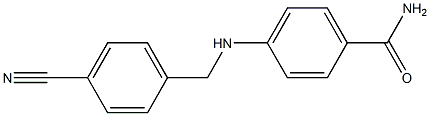 4-{[(4-cyanophenyl)methyl]amino}benzamide Struktur