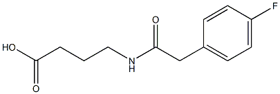 4-{[(4-fluorophenyl)acetyl]amino}butanoic acid Struktur