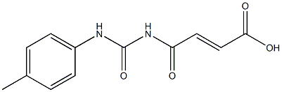 4-{[(4-methylphenyl)carbamoyl]amino}-4-oxobut-2-enoic acid Struktur