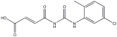 4-{[(5-chloro-2-methylphenyl)carbamoyl]amino}-4-oxobut-2-enoic acid Struktur