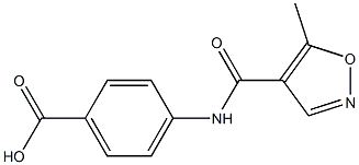 4-{[(5-methylisoxazol-4-yl)carbonyl]amino}benzoic acid Struktur