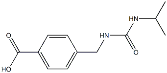 4-{[(propan-2-ylcarbamoyl)amino]methyl}benzoic acid Struktur