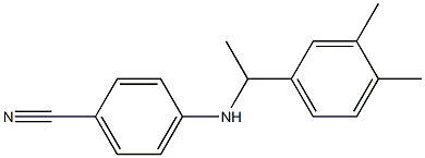 4-{[1-(3,4-dimethylphenyl)ethyl]amino}benzonitrile Struktur