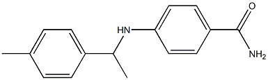 4-{[1-(4-methylphenyl)ethyl]amino}benzamide Struktur