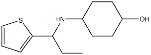 4-{[1-(thiophen-2-yl)propyl]amino}cyclohexan-1-ol Struktur