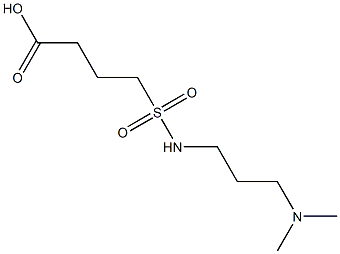 4-{[3-(dimethylamino)propyl]sulfamoyl}butanoic acid Struktur