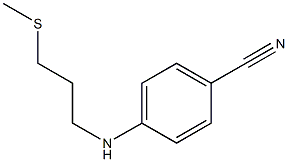 4-{[3-(methylsulfanyl)propyl]amino}benzonitrile Struktur