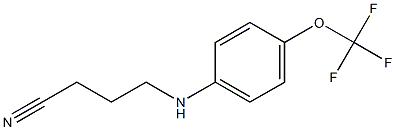 4-{[4-(trifluoromethoxy)phenyl]amino}butanenitrile Struktur