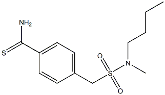 4-{[butyl(methyl)sulfamoyl]methyl}benzene-1-carbothioamide Struktur