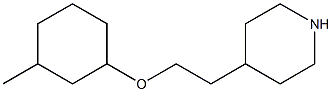 4-{2-[(3-methylcyclohexyl)oxy]ethyl}piperidine Struktur