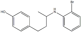 4-{3-[(2-bromophenyl)amino]butyl}phenol Struktur