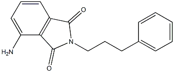 4-amino-2-(3-phenylpropyl)-2,3-dihydro-1H-isoindole-1,3-dione Struktur