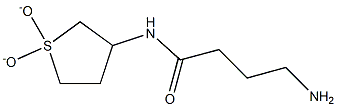 4-amino-N-(1,1-dioxidotetrahydrothien-3-yl)butanamide Struktur